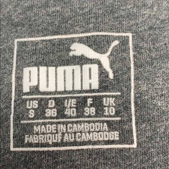 Puma Scoop Neck Spell-Out Pullover Gray S‎ - Picture 4 of 7